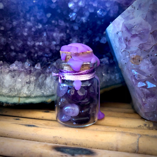 Amethyst Crystal Jar