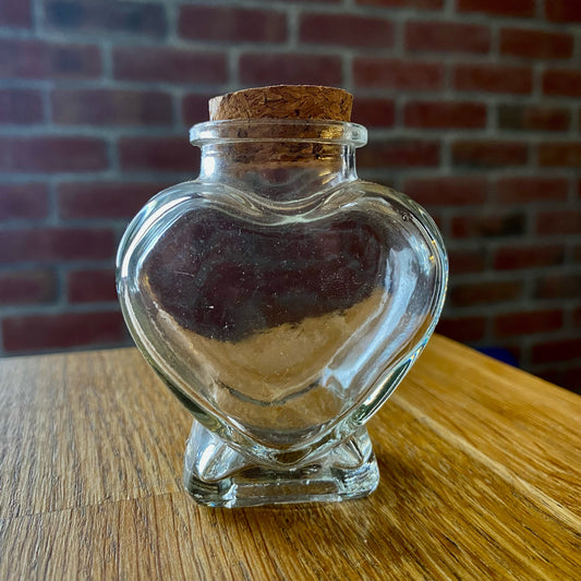 Glass Heart Apothecary Jar